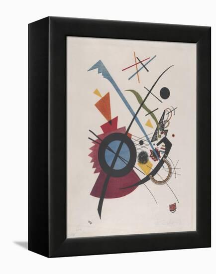 Violett, 1923 (Lithograph in Red, Yellow, Blue and Black)-Wassily Kandinsky-Framed Premier Image Canvas