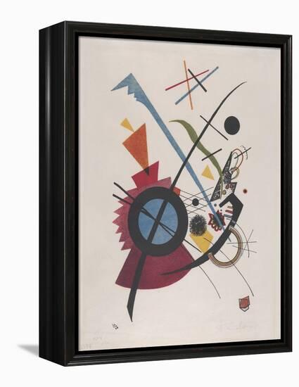 Violett, 1923 (Lithograph in Red, Yellow, Blue and Black)-Wassily Kandinsky-Framed Premier Image Canvas