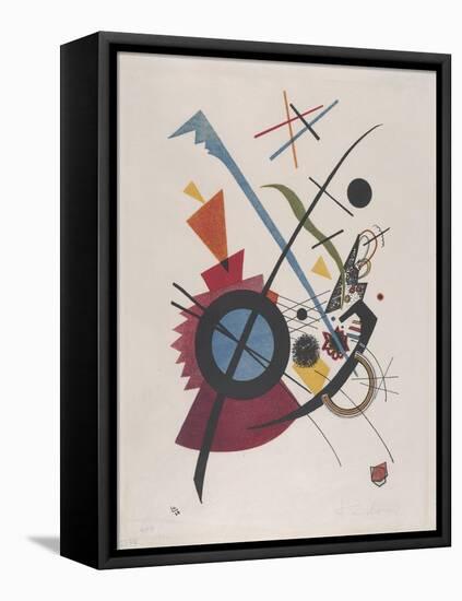 Violett, 1923 (Lithograph in Red, Yellow, Blue and Black)-Wassily Kandinsky-Framed Premier Image Canvas