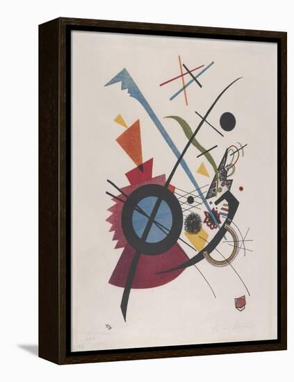 Violett, 1923 (Lithograph in Red, Yellow, Blue and Black)-Wassily Kandinsky-Framed Premier Image Canvas