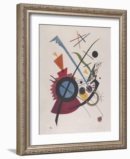 Violett, by Vasily Kandinsky, 1923, Russian French Expressionist Print, Lithograph. Geometrical Ele-null-Framed Art Print