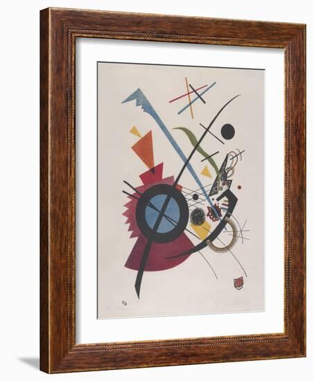 Violett, by Vasily Kandinsky, 1923, Russian French Expressionist Print, Lithograph. Geometrical Ele-null-Framed Art Print