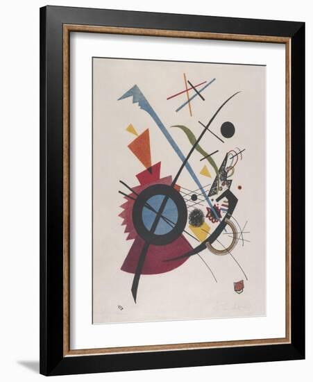 Violett, by Vasily Kandinsky, 1923, Russian French Expressionist Print, Lithograph. Geometrical Ele-null-Framed Art Print