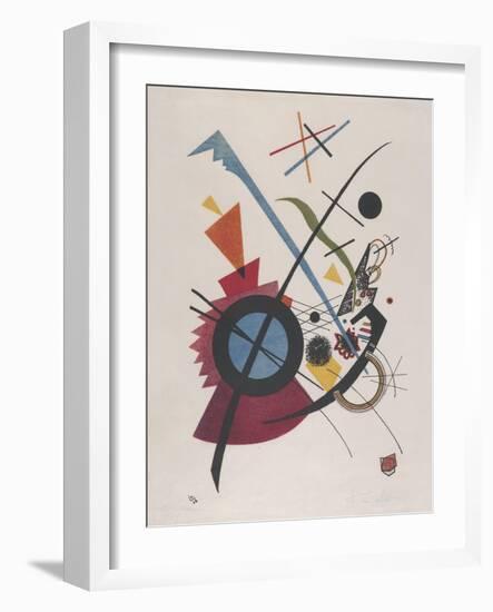 Violett, by Vasily Kandinsky, 1923, Russian French Expressionist Print, Lithograph. Geometrical Ele-null-Framed Art Print