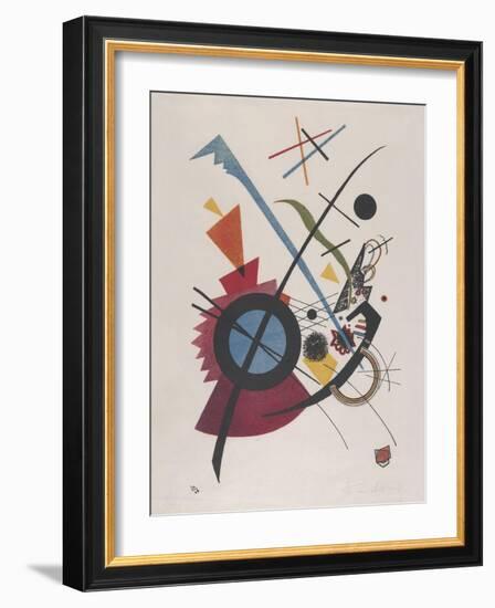 Violett, by Vasily Kandinsky, 1923, Russian French Expressionist Print, Lithograph. Geometrical Ele-null-Framed Art Print