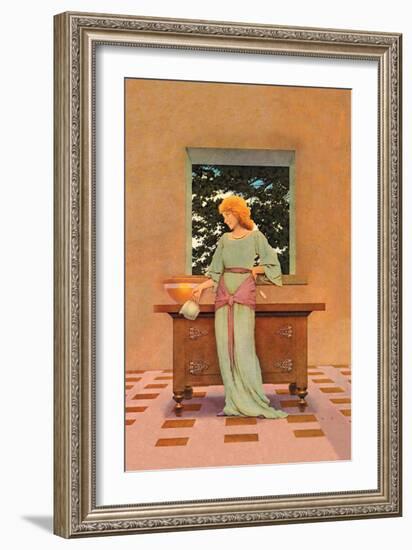 Violetta-Maxfield Parrish-Framed Art Print