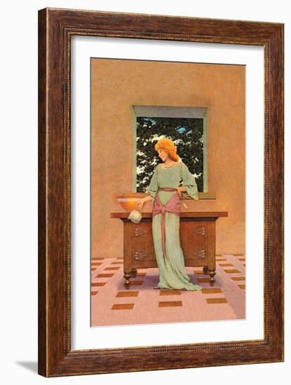 Violetta-Maxfield Parrish-Framed Art Print