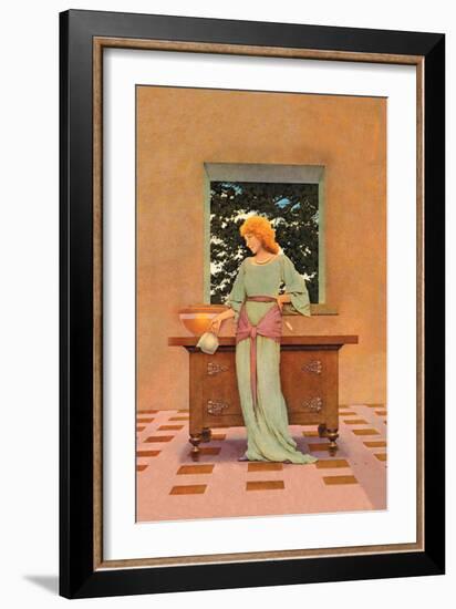 Violetta-Maxfield Parrish-Framed Art Print