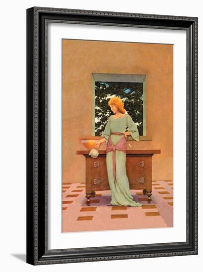 Violetta-Maxfield Parrish-Framed Art Print