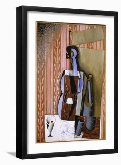 Violin, 1913 (Oil on Canvas)-Juan Gris-Framed Giclee Print