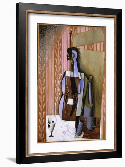 Violin, 1913 (Oil on Canvas)-Juan Gris-Framed Giclee Print