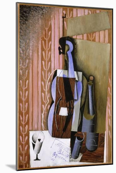 Violin, 1913 (Oil on Canvas)-Juan Gris-Mounted Giclee Print