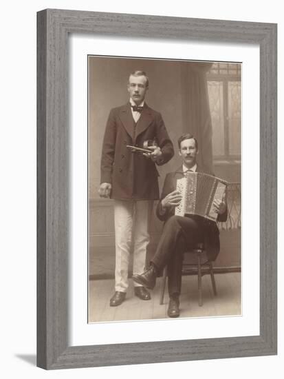 Violin Accordion Duet-null-Framed Art Print