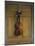 Violin and Bow Hanging on a Door-Jan van der Vaardt-Mounted Giclee Print