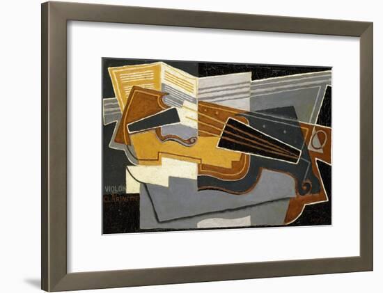 Violin and Clarinet, 1921-Juan Gris-Framed Giclee Print