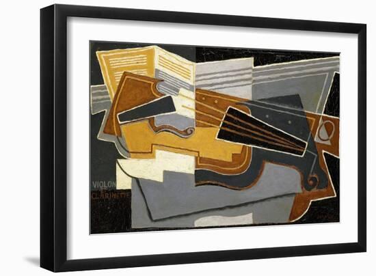 Violin and Clarinet, 1921-Juan Gris-Framed Giclee Print