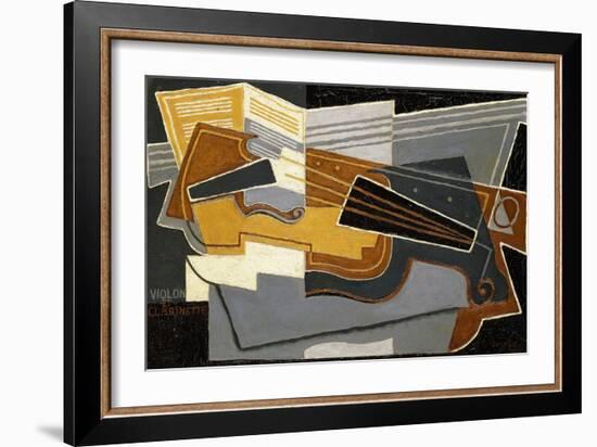 Violin and Clarinet, 1921-Juan Gris-Framed Giclee Print