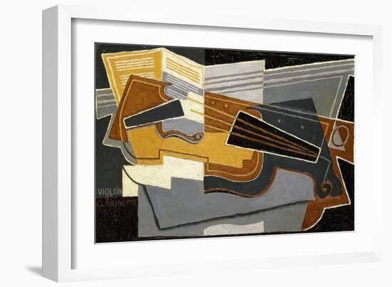 Violin and Clarinet, 1921-Juan Gris-Framed Giclee Print