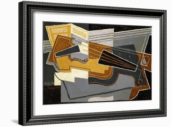 Violin and Clarinet, 1921-Juan Gris-Framed Giclee Print