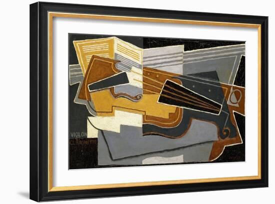 Violin and Clarinet, 1921-Juan Gris-Framed Giclee Print