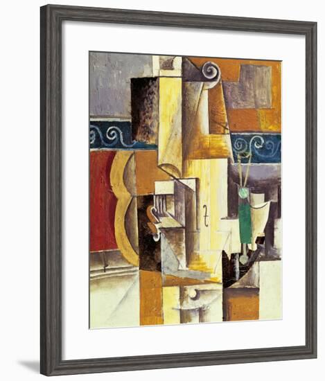 Violin And Guitar-Pablo Picasso-Framed Art Print