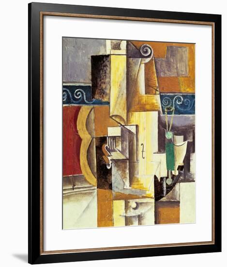 Violin And Guitar-Pablo Picasso-Framed Art Print