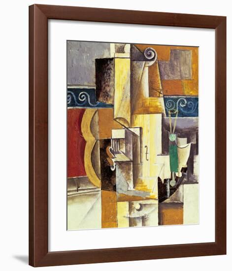 Violin And Guitar-Pablo Picasso-Framed Art Print