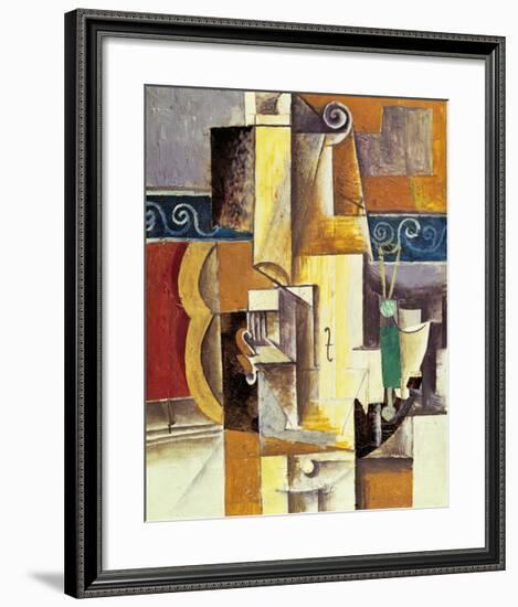 Violin And Guitar-Pablo Picasso-Framed Art Print