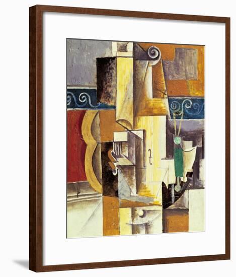 Violin And Guitar-Pablo Picasso-Framed Art Print