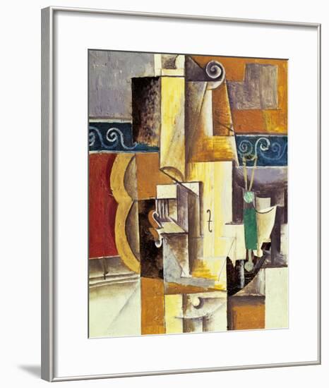 Violin And Guitar-Pablo Picasso-Framed Art Print