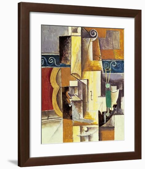 Violin And Guitar-Pablo Picasso-Framed Art Print