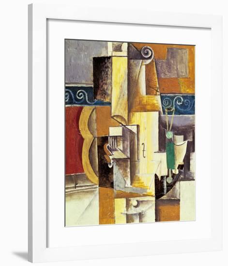 Violin And Guitar-Pablo Picasso-Framed Art Print