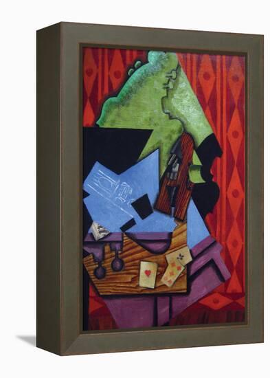 Violin and Playing Cards-Juan Gris-Framed Stretched Canvas