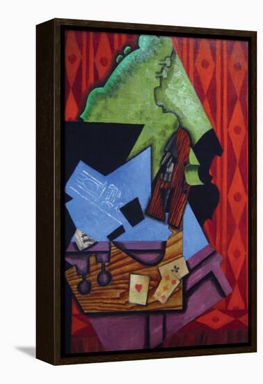 Violin and Playing Cards-Juan Gris-Framed Stretched Canvas