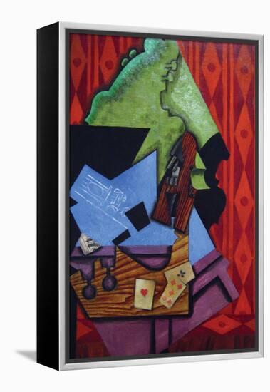 Violin and Playing Cards-Juan Gris-Framed Stretched Canvas