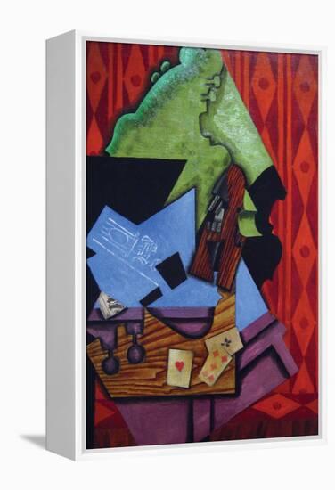 Violin and Playing Cards-Juan Gris-Framed Stretched Canvas