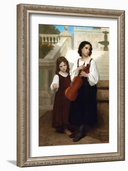 Violin in the Country-William Adolphe Bouguereau-Framed Art Print