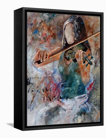 violin player-Pol Ledent-Framed Stretched Canvas