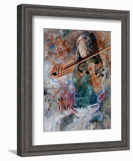 violin player-Pol Ledent-Framed Art Print