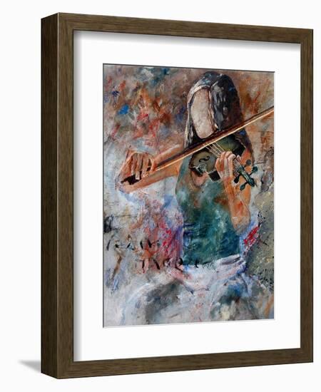 violin player-Pol Ledent-Framed Art Print