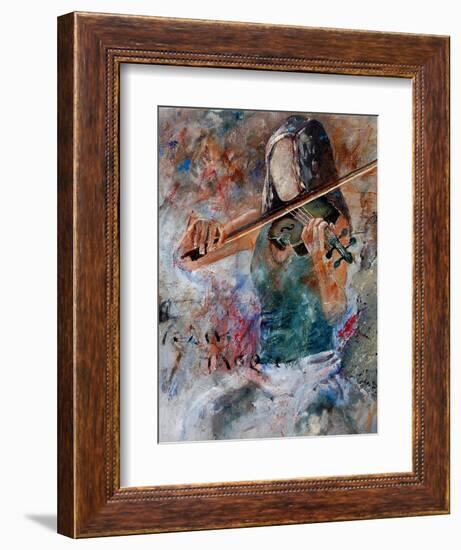 violin player-Pol Ledent-Framed Art Print