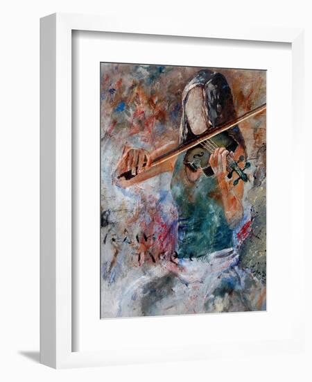 violin player-Pol Ledent-Framed Art Print