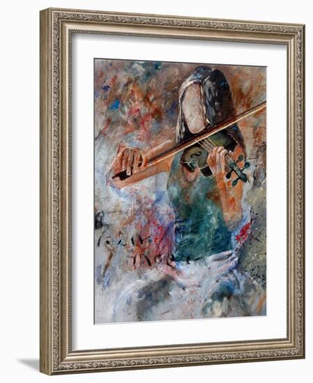 violin player-Pol Ledent-Framed Art Print