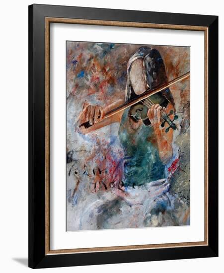 violin player-Pol Ledent-Framed Art Print