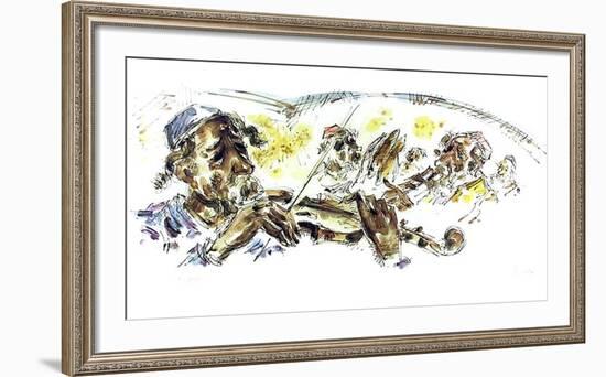 Violin Players-Chaim Gross-Framed Collectable Print