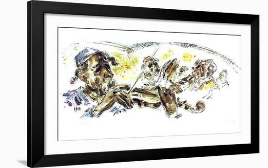 Violin Players-Chaim Gross-Framed Collectable Print