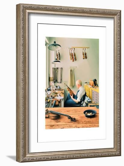 Violin Repair Shop, 2013-Max Ferguson-Framed Giclee Print