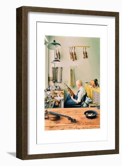 Violin Repair Shop, 2013-Max Ferguson-Framed Giclee Print