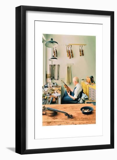 Violin Repair Shop, 2013-Max Ferguson-Framed Giclee Print