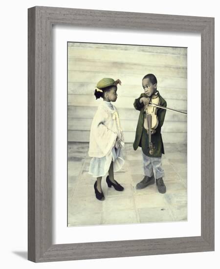 Violin Serenade-Nora Hernandez-Framed Giclee Print